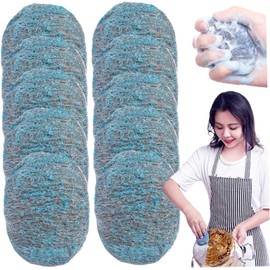 Jex Steel Wool Soap Tampons 10 Pack Wool Blow Easy Clean Dust Remover Reusable Absorbent Foam Rich Wool