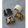 VingTAINE H-566-WH-CAFF Tortoise Shell Style Plate Hair Cuff, Marble Hair