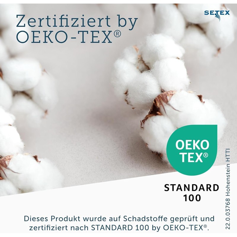 Setex Molton Mattress Protector, natural, 90 x 190 cm