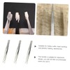 jojofuny 3pcs Stainless Steel Tweezers for False Eyelashes Eyebrow Shaping