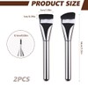 OHREN 2 PCS Flacher Foundation-Pinsel, Foundation-Pinsel, Ultra-dünner Foundation-Pinsel, Concealer-Pinsel, Geschenke