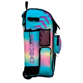 Boombah Rolling Superpack Baseball/Softball Gear Bag - 23-1/2" x 13-1/2" x 9-1/2" - Telescopic Handle - Holds 4 Bats - Wheeled Version - Softball Dream Multicolor