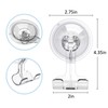 Razor Suction Hooks, VIS'V Clear Removable Heavy Duty Vacuum Suction