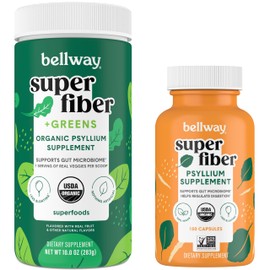 Bellway Bellway Super Fiber Powder + Greens Super Fiber Capsules Bundle