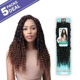 Bobbi Boss Crochet Braids Knotless Passion Twist 18" 2X (5-pack, TP1B/27)