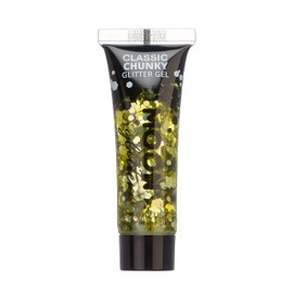 Gel with classic coarse-grained glitter by Moon Glitter - 12 ml - gold - glitter face paint