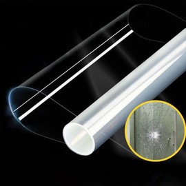 Itisyou Security Film, Shatterproof Film, Security Glass Film, Window Security Film, For Window Glass, Transparent, Prevents Breaking Glass, Security Window Glass, 7.9 x 6.6 ft (20 x 2 m)