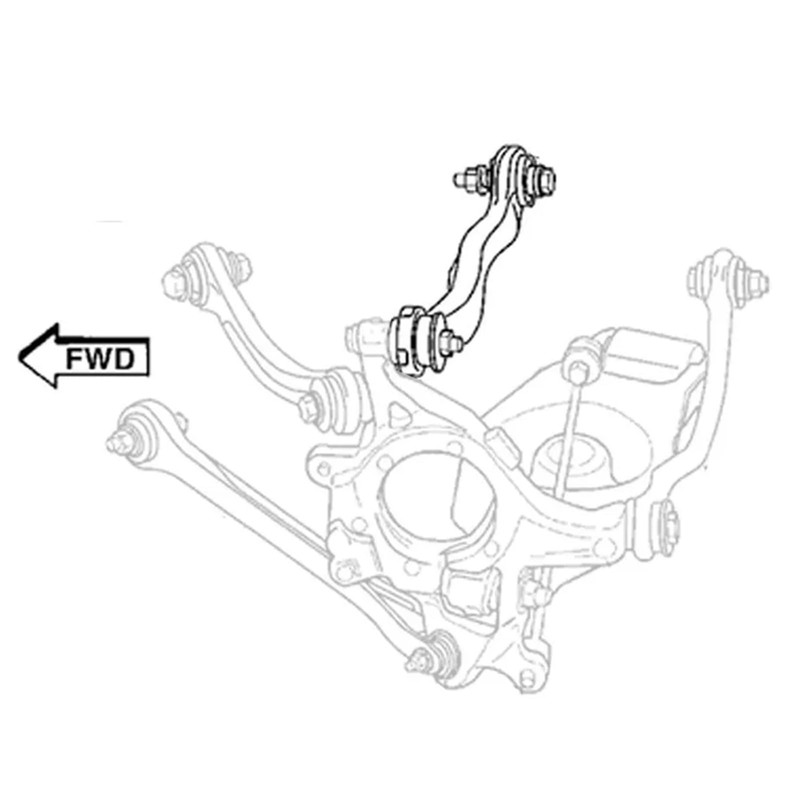 Pair Adjustable Rear Upper Camber Arms Left & Right Kit
