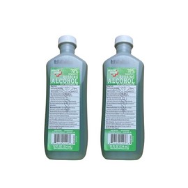 Isopropyl Alcohol 70% Solution with Wintergreen, 12 oz Bottle, Set of 2