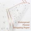 20 White Sheets Bouquet Wrapping Paper, Waterproof Flower Paper Wrapping