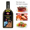 Flax Seed Cooking Oil - Amber Glass Bottle - Extra