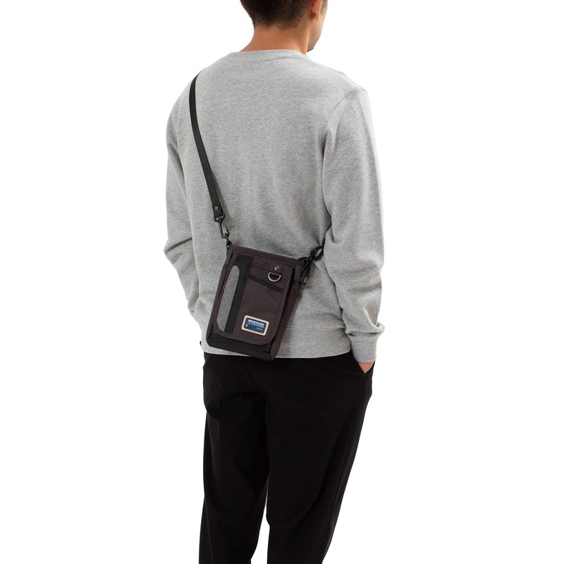 Mustache MDP-0655 2-Way Mini Shoulder Pouch, Scissor Bag, Crossbody, Black