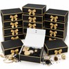 Joyvera 12 Pack Black Gift Boxes with Lids, 12 x