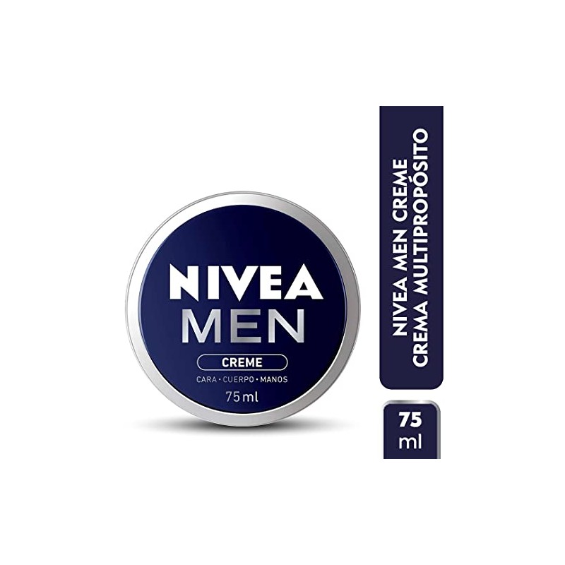Nivea Men Creme 75ml Crema Humectante Multipropósito Cuerpo Rostro Manos