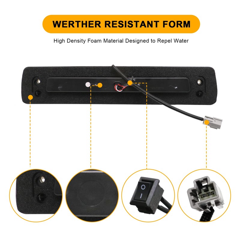 Mynoway LED 3rd Third Brake Light Replacement for Colorado Canyon