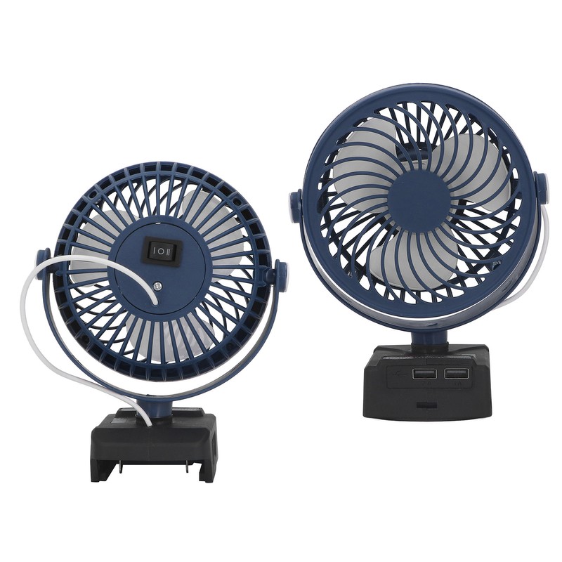 Lithium Battery Fan Cordless 2 Speeds Adjustable Angle Portable 21V