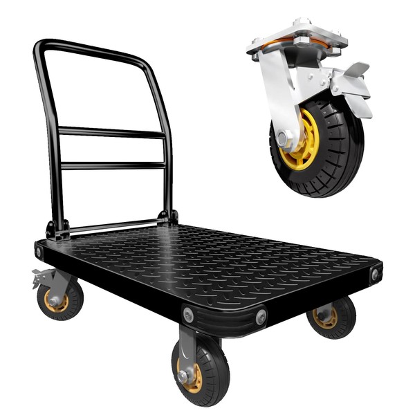 Heavy Duty Platform Truck Flat Cart Hand Trucks,1500 to 2000Lbs