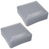 SKIR'CO (2 pcs) Fence Post Caps, Square 70 x 70