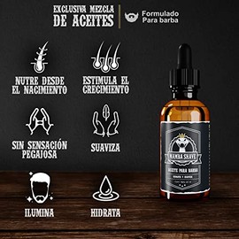 Mamba Shave Aceite para Barba y Bigote con Bergamota | 60 ml | Aceite de fresco aroma con efecto Hidratante y Suavizante para lucir una Barba fuerte y saludable. Cuidado de Barba. Beard oil.
