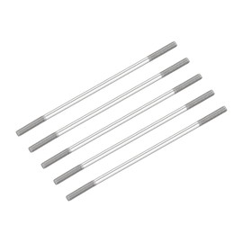 METALLIXITY Pack of 5 Double-Sided Stud Screws M4 90 mm 304 Stainless Steel Rod Screw for Household