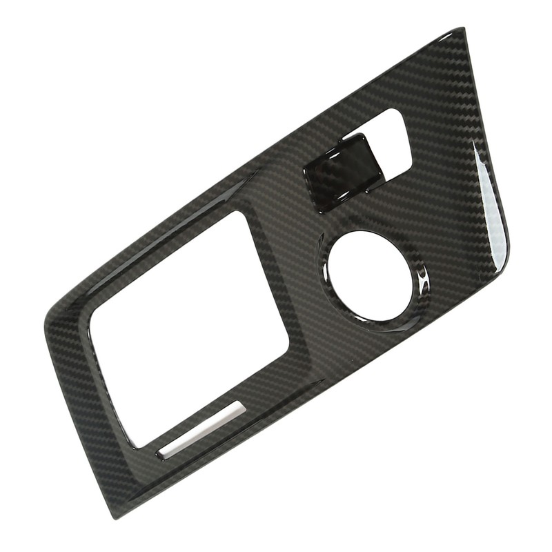 Car Gear Box Cover Trim Carbon Fiber Style Console Shifter