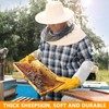 ZONSUSE Premium Goatskin Beekeeping Gloves, Beekeeper Protected Gloves with Ventilated