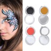Face Body Paint 4 Colors Hypoallergenic Makeup Face Painting Palette