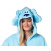 Nickelodeon Mens' Blue's Clues Character Hooded Union Suit Costume Sleep