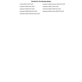 Tusk Billet Race Foot Pegs With Springs For KAWASAKI KLR650 Adventure ABS 2022-2024