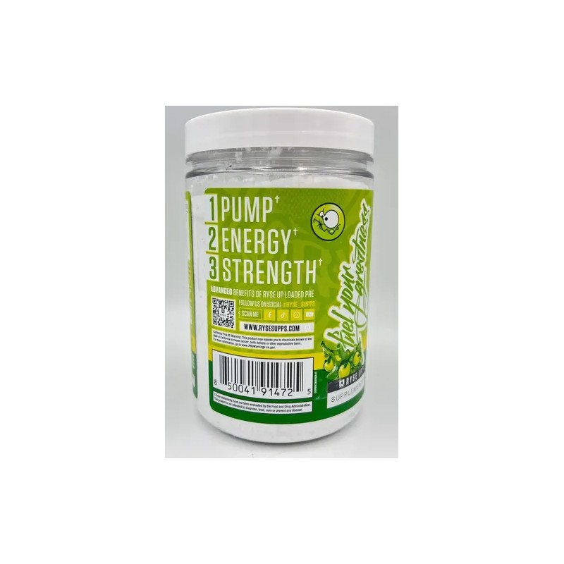 Ryse Up Loaded Pre Entreno 30 Serv Sabor Sour Green