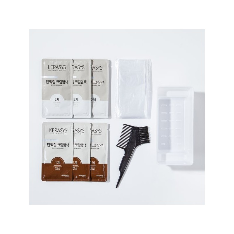 Kerasis 케라시스 단백질크림염색내추럴브라운120g Kerasis Protein Cream Hair Dye Natural Brown
