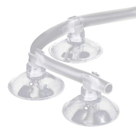 Voarge 20-Piece Aquarium Suction Cup Clips Airline Tube Holder, Aquarium Fish Air Tank Line Tube Suction Pump Glasses, Suction Cups for 4/6 mm Airline Air Transport Line Hose Holder