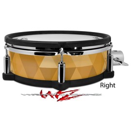 Skin Wrap Compatible with Roland PD-128 Drum Triangle Mosaic Orange (Drum NOT Included)