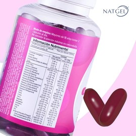 FEM MULTIVIT | NatGel Multivitaminico para Mujer con Omega 3 | Suplemento Integral para Mujeres - Apoyo Nutricional Completo | 120 Softgels