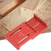 Depth Measuring Ruler Red Aluminum Alloy Brass Woodworking Measurement Tool