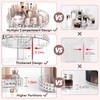 Rosoenvi Rotating Makeup Organizer, 360° Spinning Skincare Organizers, Adjustable Layer