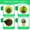 Ouligay 100pcs Flower Pot Hole Mesh Pad, 4 inch Rounds