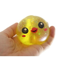 Easter Bunny and Chick Sugar Ball Set - Thick Glue/Gel Syrup Molasses Stretch Ball - Ultra Squishy and Moldable Slow Rise Relaxing Sensory Fidget Stress Toy (Random Color)