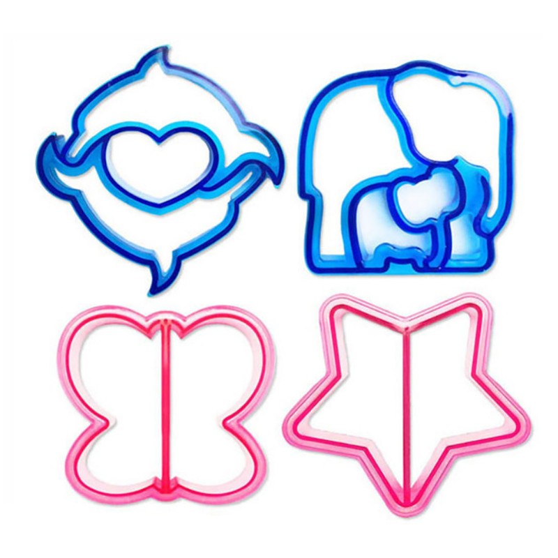 25Pcs Sandwich Cutters Set Safe Sandwiches Fruit Cookie Cutters for