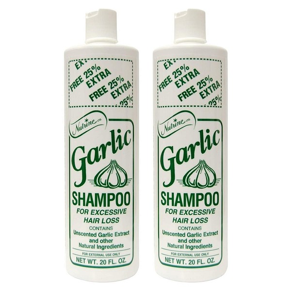 Nutrine Nutrine Garlic Shampoo Unscented 20 Ounce (591ml) (Pack of