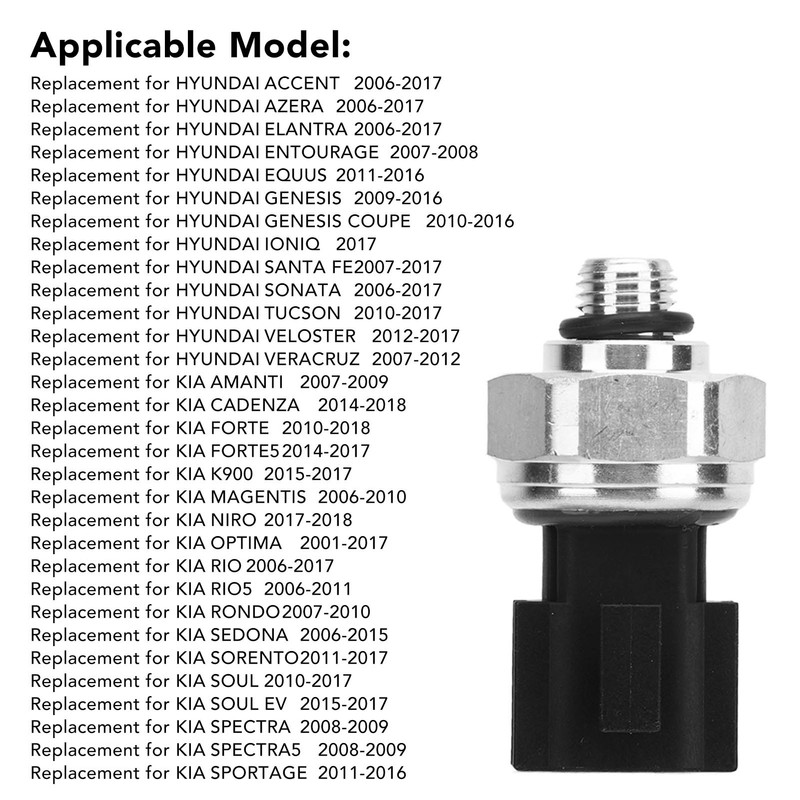 AC Pressure Switch Sensor 97721 3K000 Compact High Temperature Resistant
