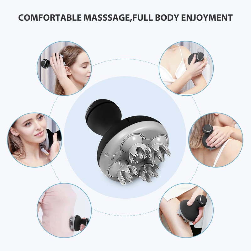 COMFIER Electric Scalp Massager, Waterproof Head Massager with Mutlti-Modes Vibration,