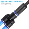 PATIKIL 1/4" Push to Connect Fitting Plug, 10 Pack Pneumatic