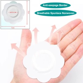 ZAAWUUT 30 Pieces Castor Oil Patches,Portable Castor Oil Wrap Cover for Belly Button,Disposable Self-Adhesive Pad (Oil Not Included)