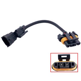 Aokus Wire Adapter 6" LS Alternator 2-pin Hi-amp to 4-flat for LS1 LM7 LQ4 4.8 5.3 LR4 LS6 L59 LQ9 LM4 L33 LS2 LH6 L92 L76 LY2 LY5 LY6 LC9 LFA LH8 LMG LS3 L98 L9H L20 L94 LZ1 L99 L96 LC8 WAALT40-6 NEW