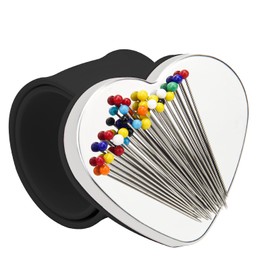 Magnetic Wrist Sewing, Portable Arm Pin Cushion Magnetic Pincushion with Wristband (Black)