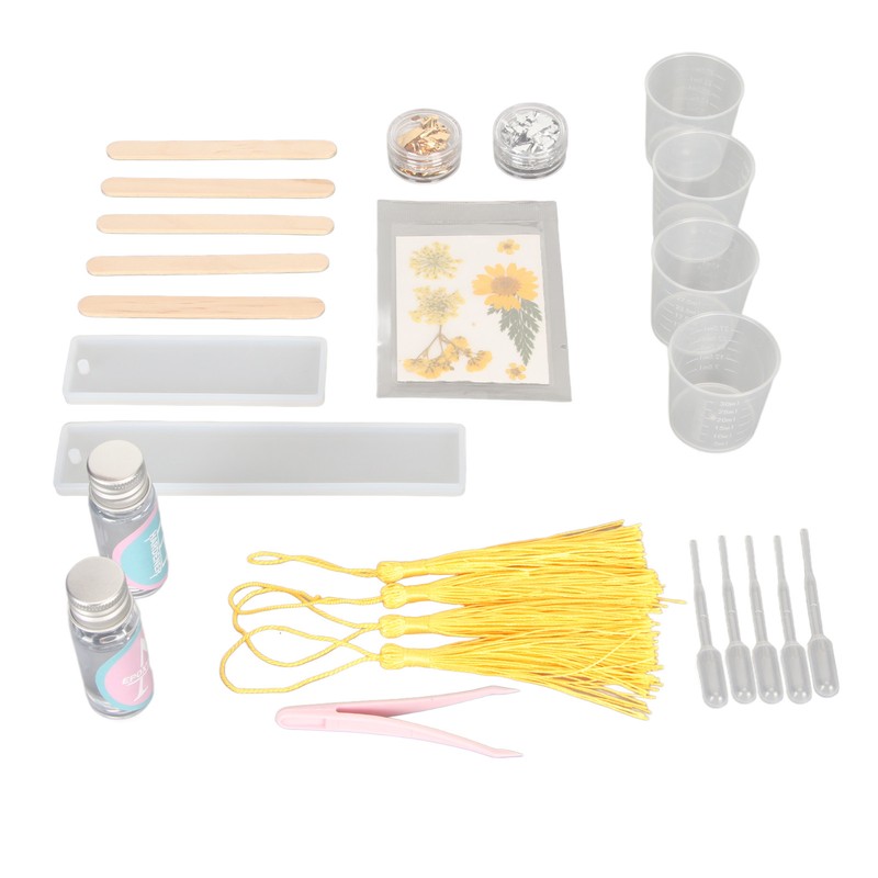 Bookmark Resin Molds Tear Resistant Reusable Bookmark Mold Tassels Kit