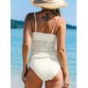 CUPSHE Women's Tankini Sets Two Piece Swimsuit Square Neck Mesh