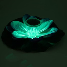 Ausla Solar-Poolleuchte, LED-Blume mit Farbwechsel, Schwimmende Lampe, Ideal für die Garten-Pool-Dekoration (PURPLE)