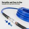 Poppstar PVC Air Line Hose 6/12mm, 5m Long, Quick Coupling